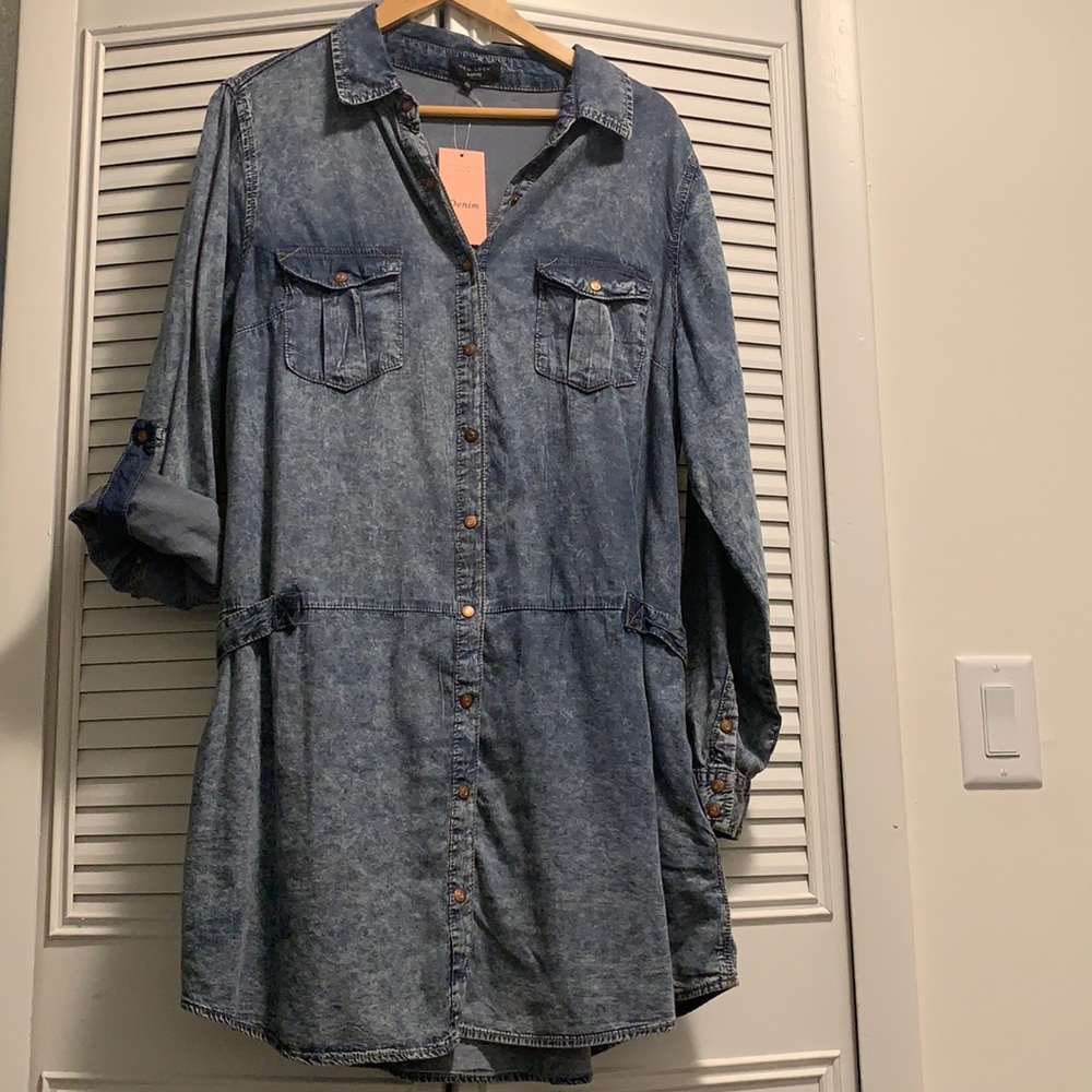 Chambray “Denim Look” Tunic